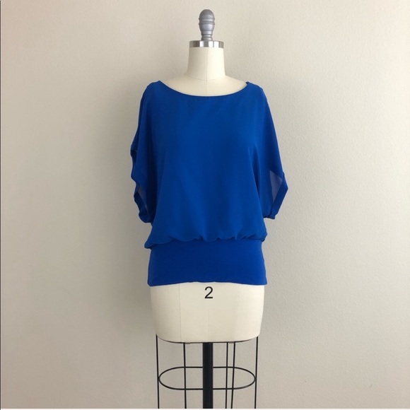 Chico's Tops - Chico’s Dolman Sleeve Banded Waist Blouse